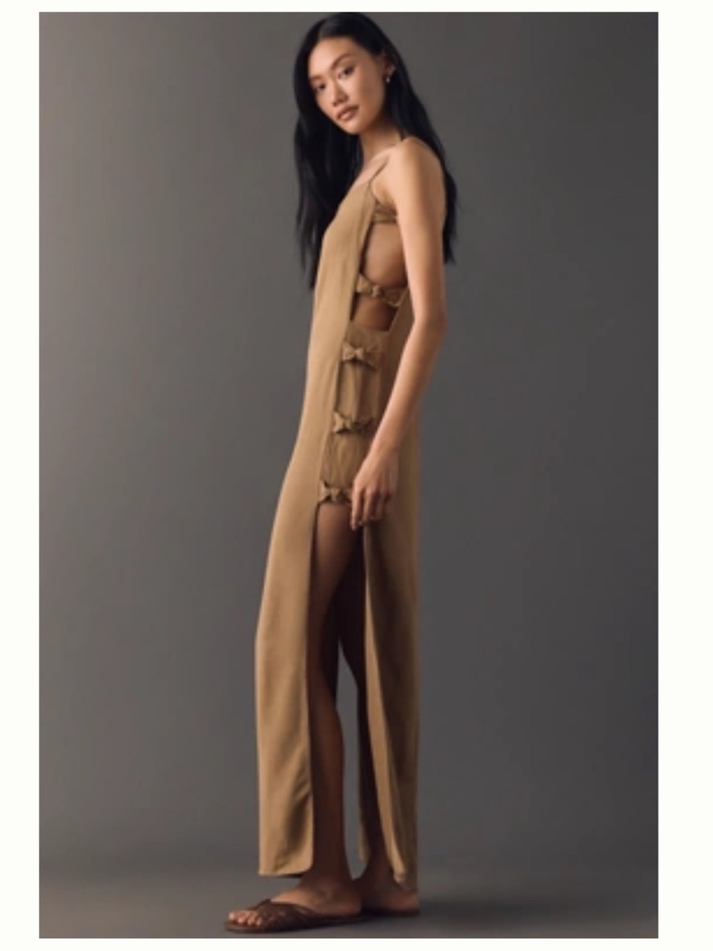 Esthe Cutout Column Midi Dress